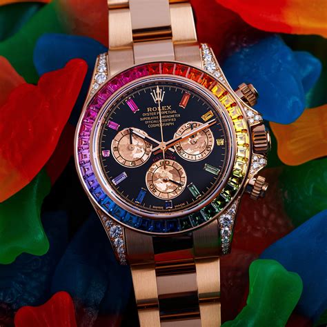 rainbow gradation rolex|Rolex Rainbow .